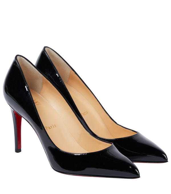 Christian Louboutin Décolleté Pigalle 85 in pelle verniciata