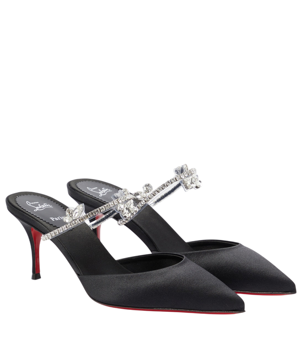 Christian Louboutin Planet Queen 70 satin mules