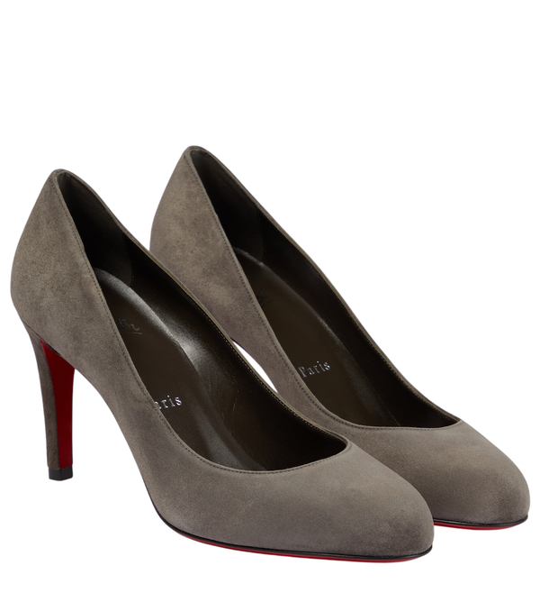 Christian Louboutin Pumppie 85 décolleté in camoscio