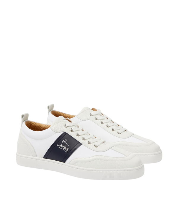 Christian Louboutin Retero leather and canvas sneakers