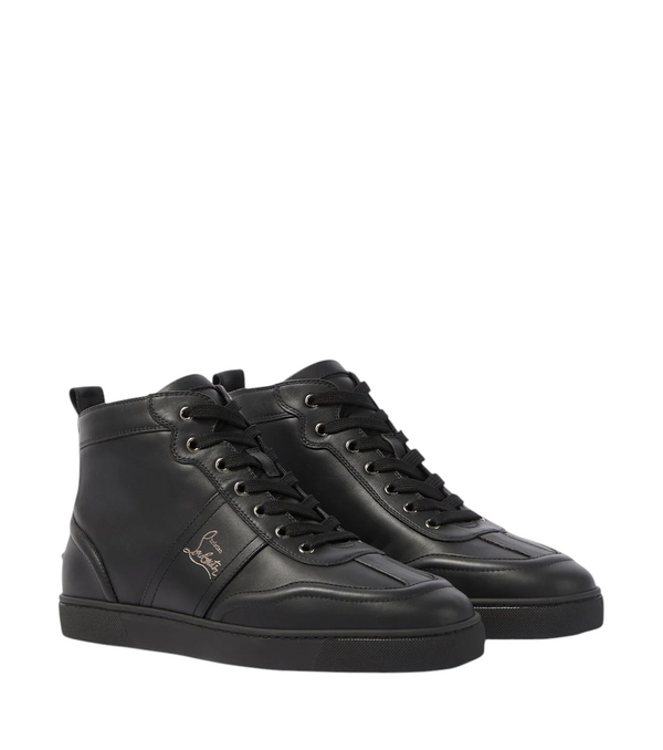 Christian Louboutin Retero Leather High-Top Sneakers