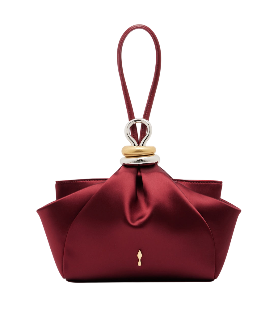 Christian Louboutin Sabrina Small crêpe satin clutch