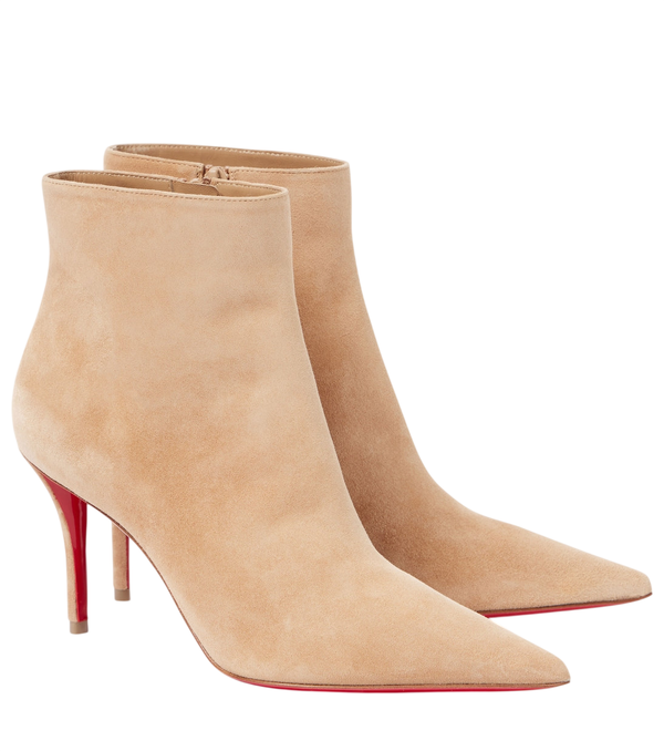 Christian Louboutin So Apostropha 80 suede ankle boots