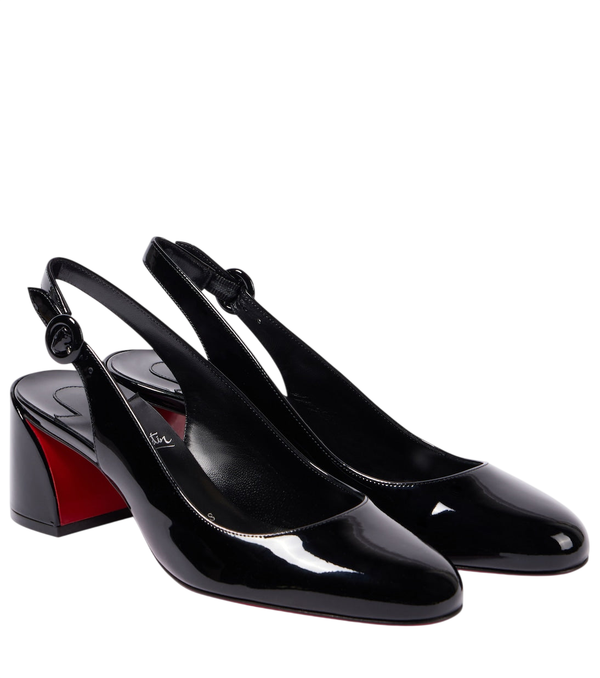 Zapatos de salón destalonados So Jane 55 de Christian Louboutin en piel charol