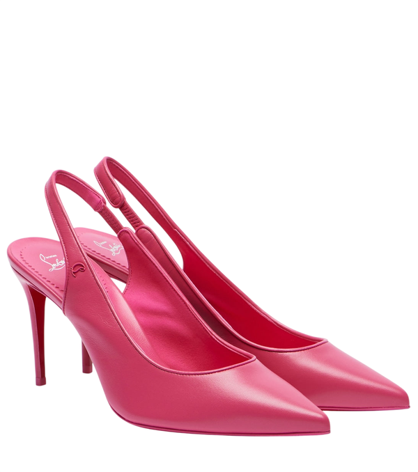 Christian Louboutin Décolleté slingback in pelle Sporty Kate 85