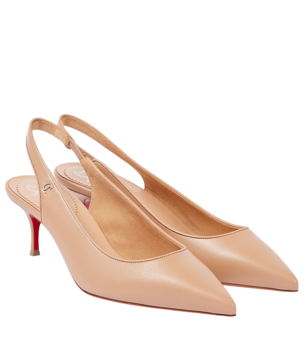 Christian Louboutin Décolleté slingback in pelle Sporty Kate Sling 55