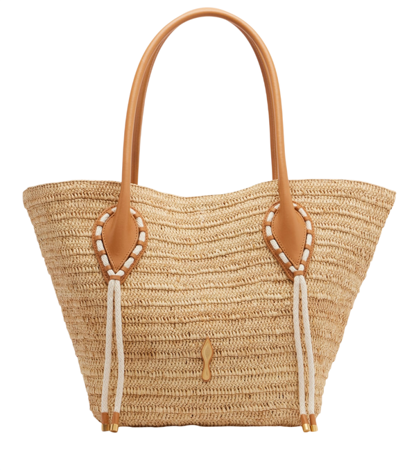 Christian Louboutin Venus raffia tote bag