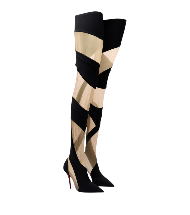 Christian Louboutin Zeetozee mesh-paneled over-the-knee boots [white-bg-v2:11eb47db-ab18-47cd-a0c1-a43d0dbdae4e]