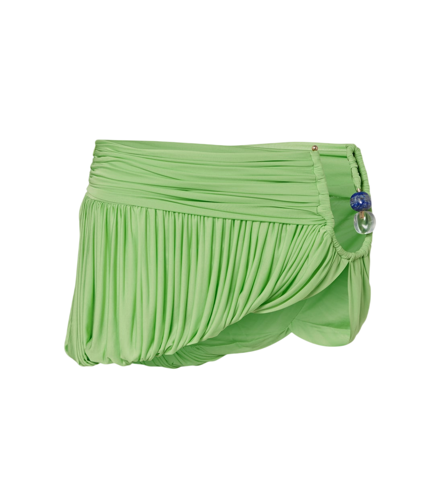 Minijupe en jersey drapé Beach Glass de Christopher Esber