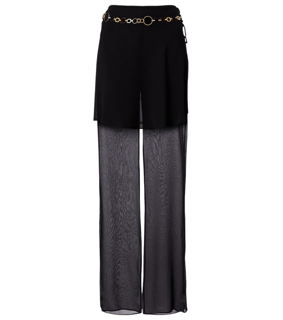 Christopher Esber Belted silk wide-leg pants