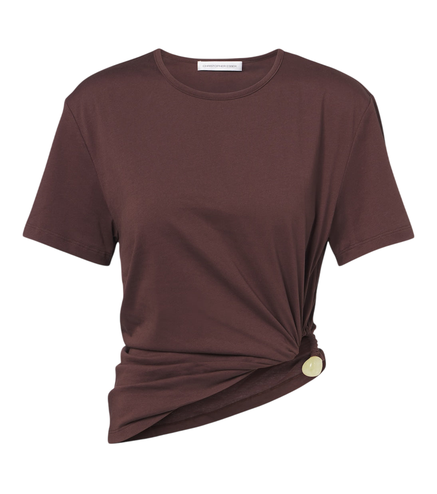 T-shirt en jersey de coton Bree Quartz de Christopher Esber