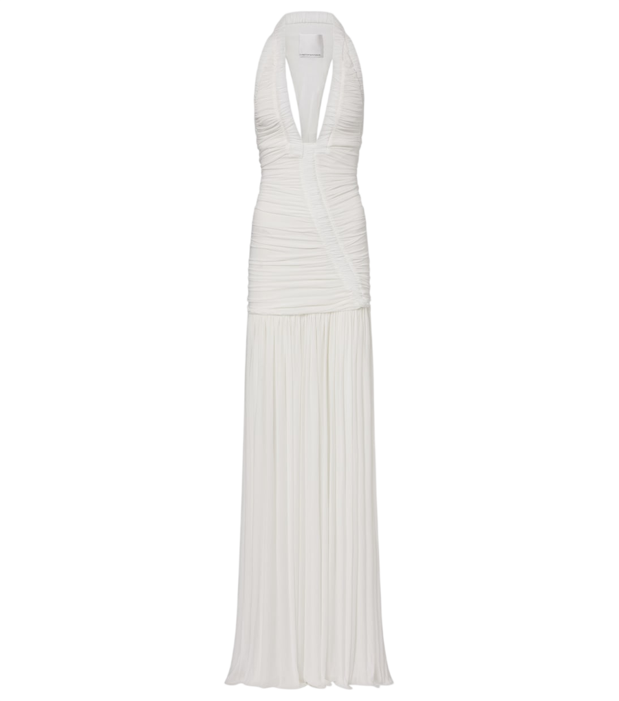 Christopher Esber Bridal Orion ruched halterneck gown
