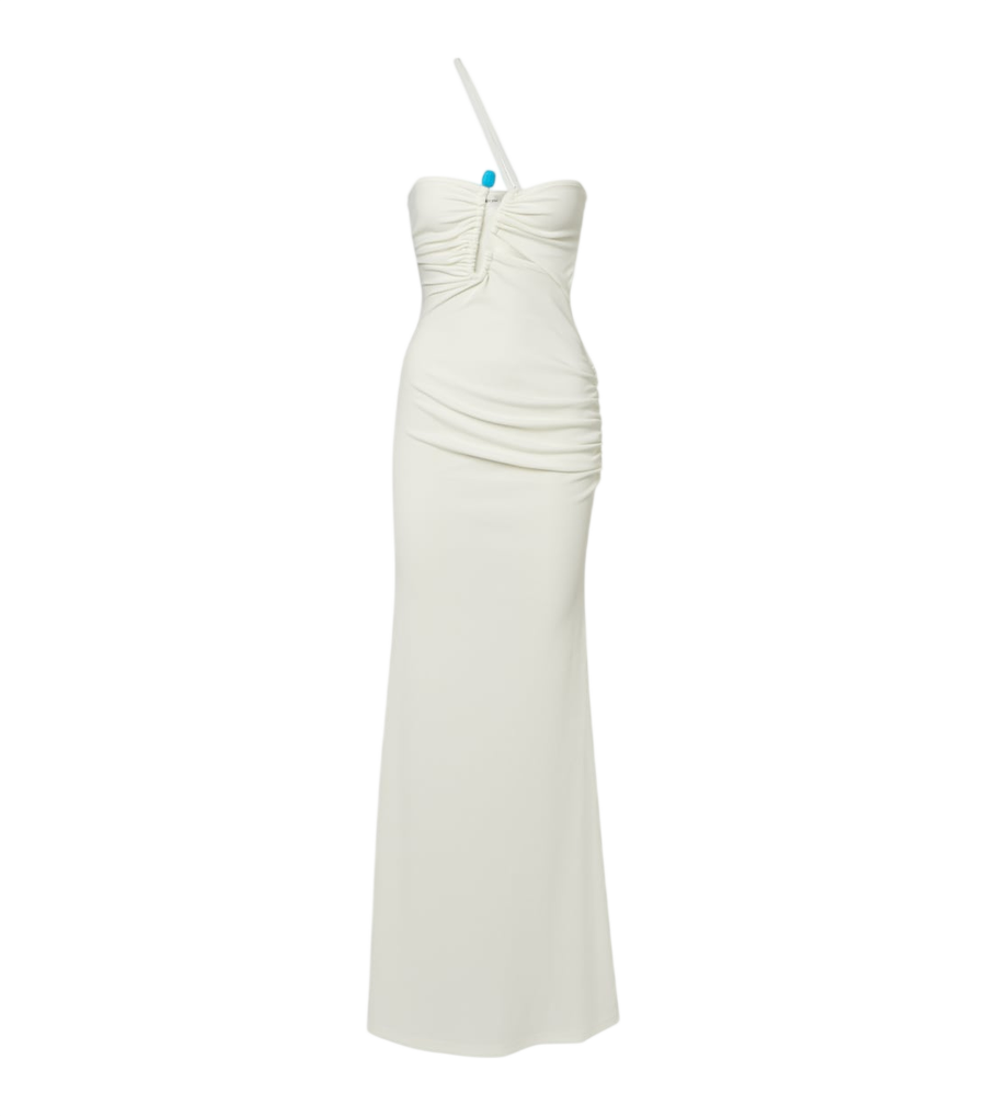Christopher Esber Crystal Pin Cutaway embellished maxi dress