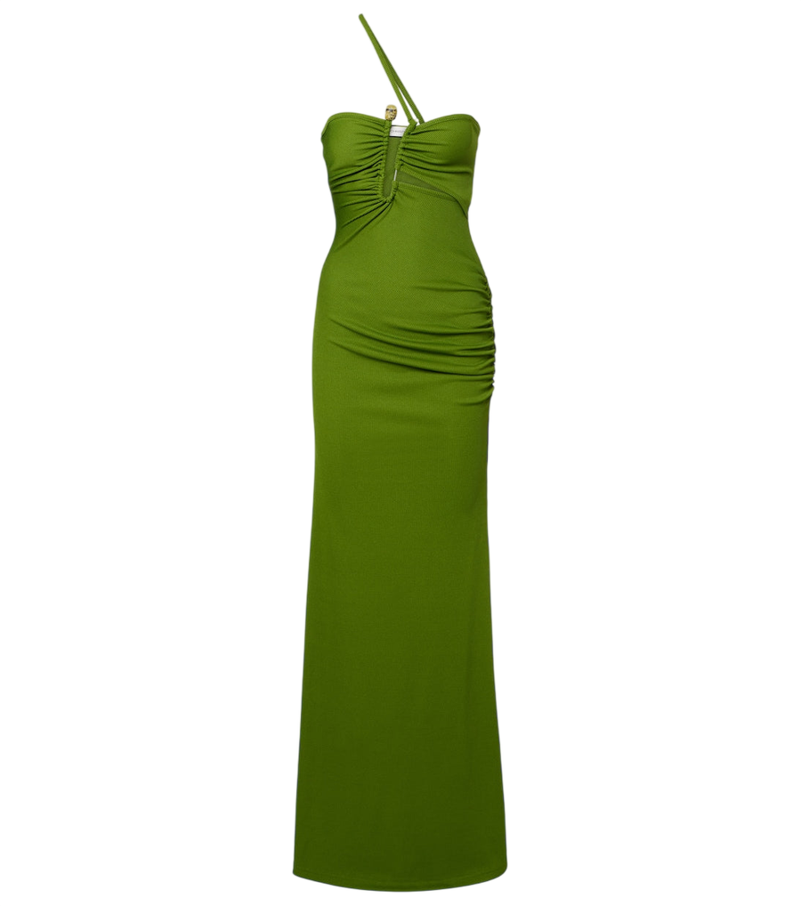 Christopher Esber Crystal Pin Cutaway embellished maxi dress