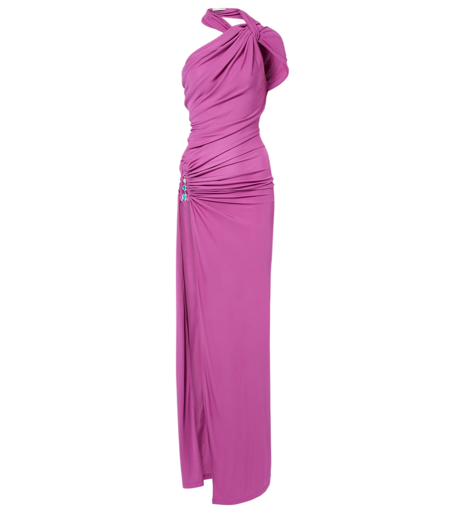 Christopher Esber Embellished halterneck jersey gown