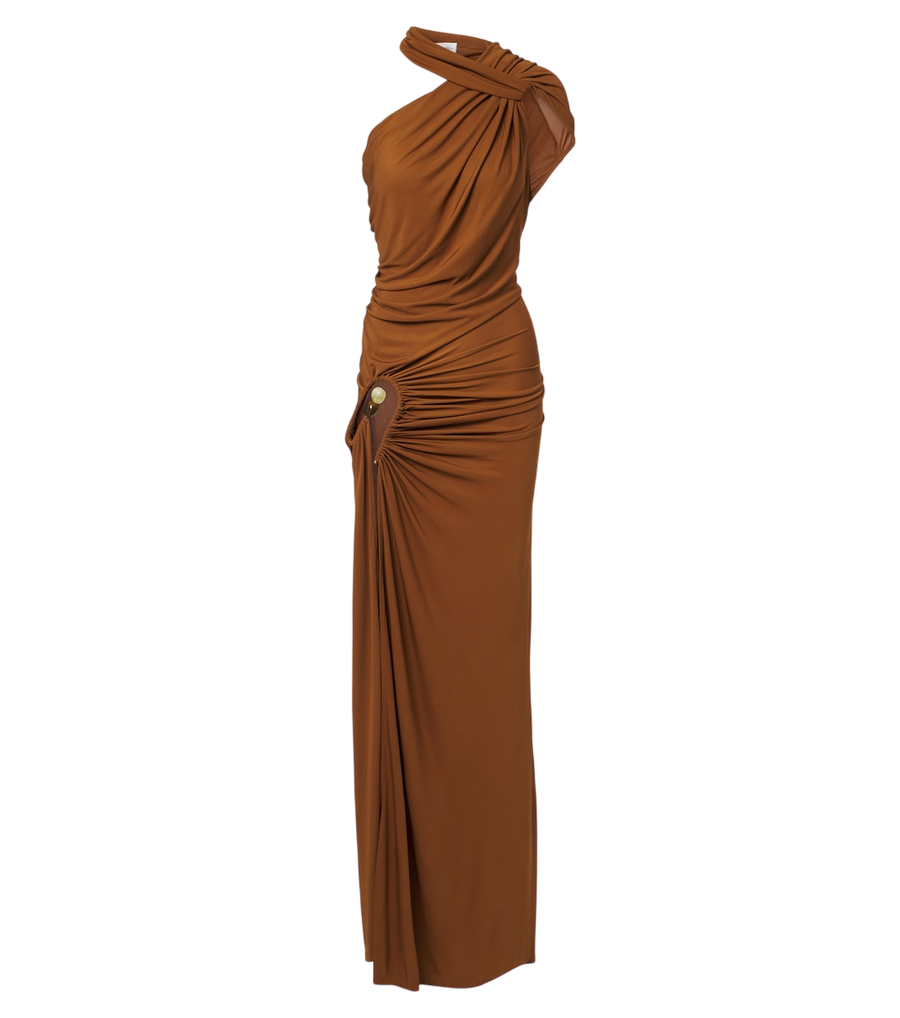 Christopher Esber Helix Crystal draped gown