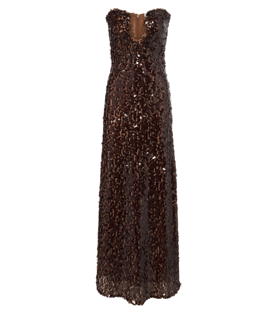 Robe bustier à sequins Christopher Esber Opaline