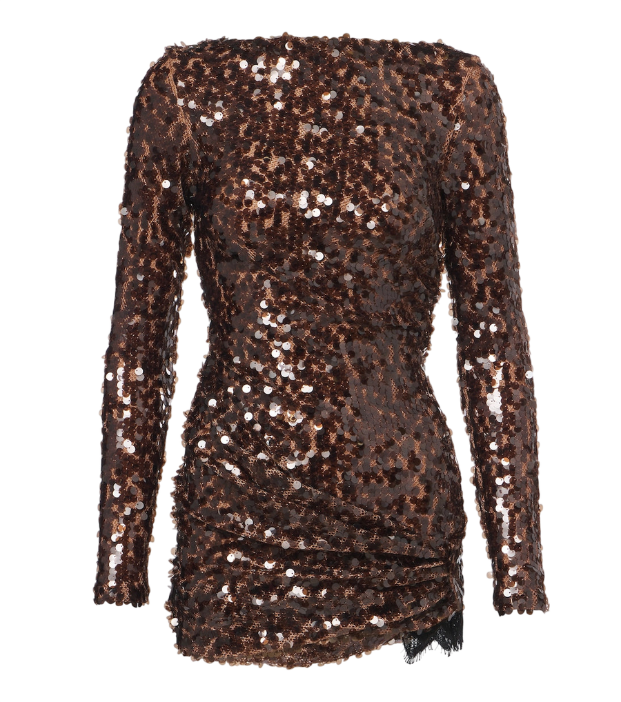 Mini-robe à sequins Opaline à dos nu de Christopher Esber