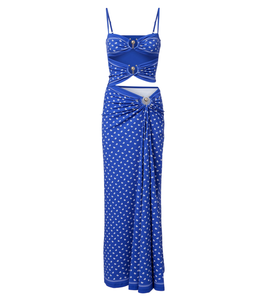 Christopher Esber Orbit bandana cutout maxi dress