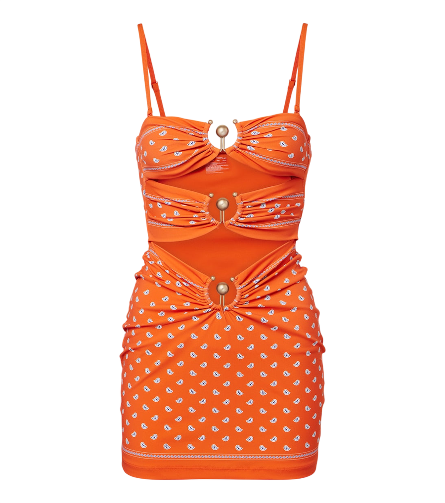 Christopher Esber Orbit bandana cutout minidress