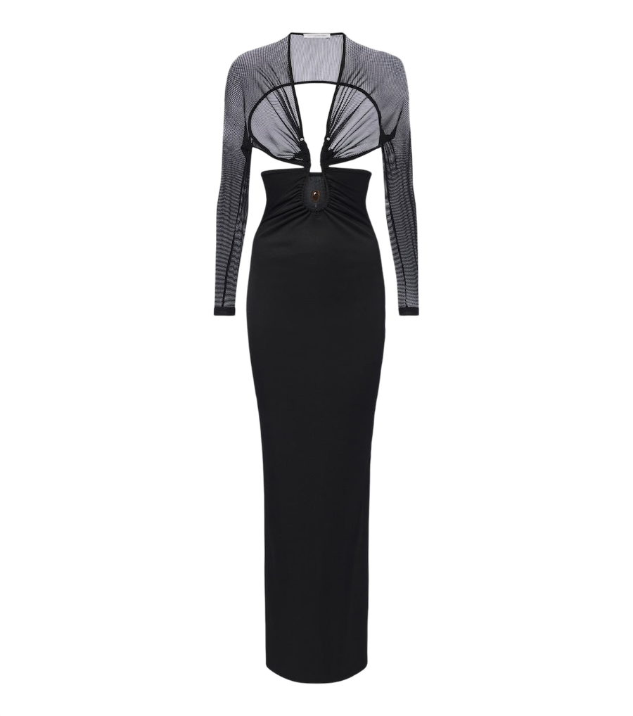 Christopher Esber Orbit cutout embellished maxi dress