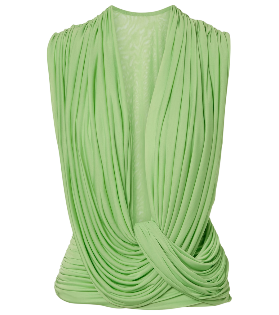 Christopher Esber Ripple draped jersey top