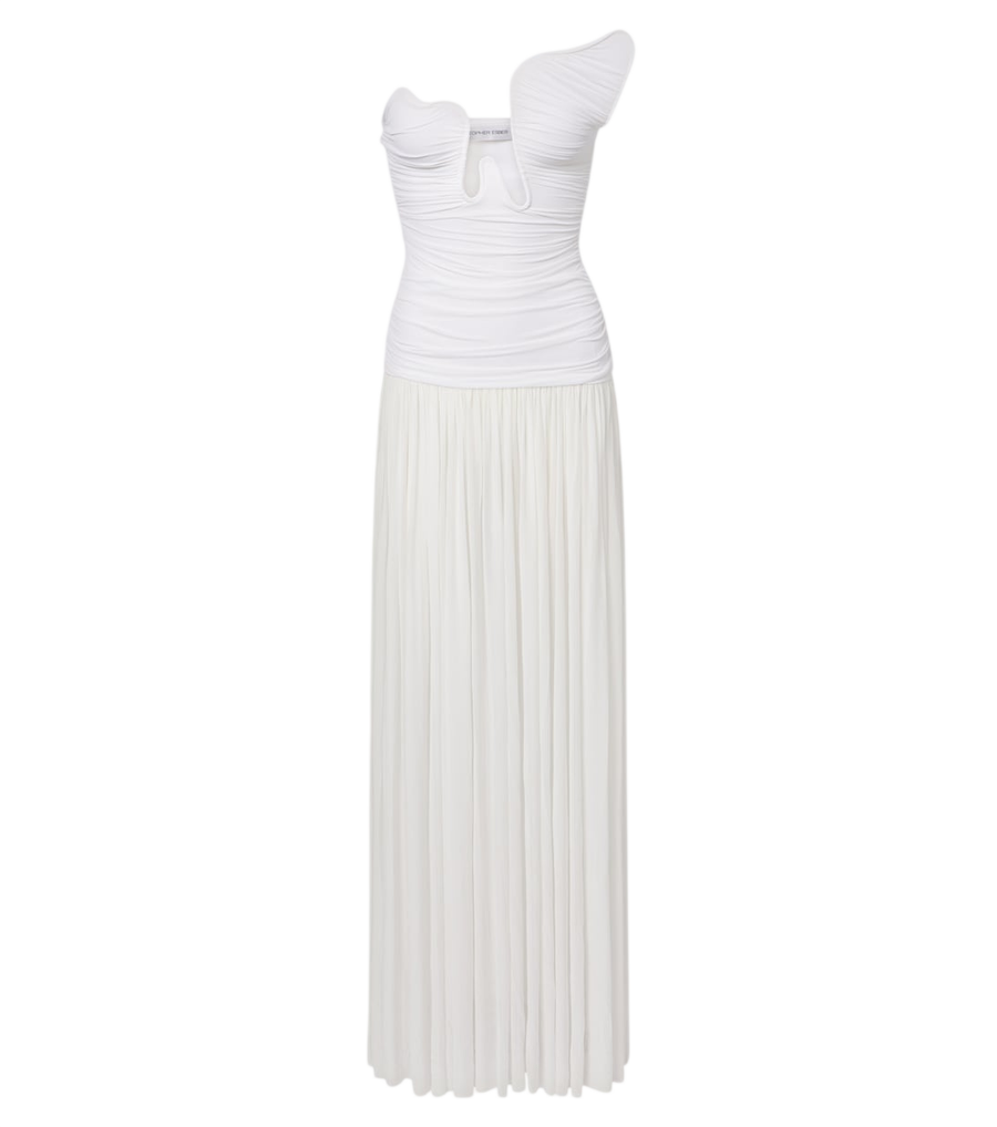 Christopher Esber Salacia ruched bustier gown