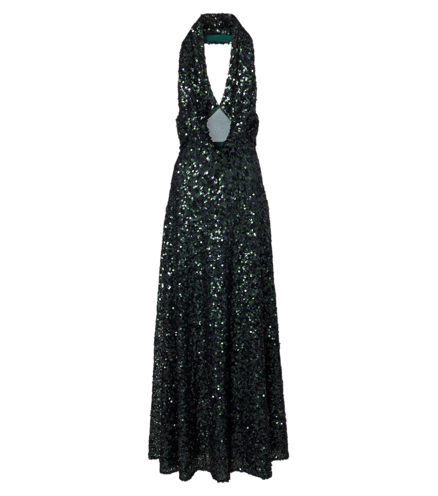 Christopher Esber Sequined halterneck gown