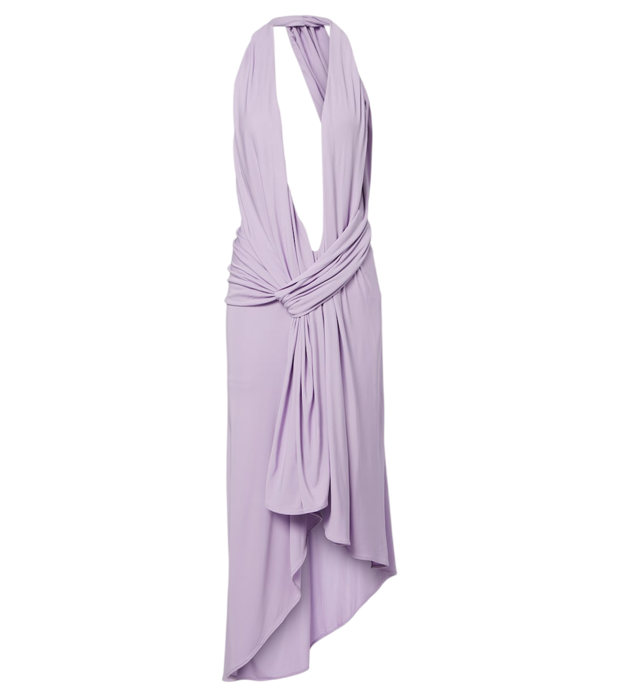 Christopher Esber Vestido midi Spire Cascade drapeado