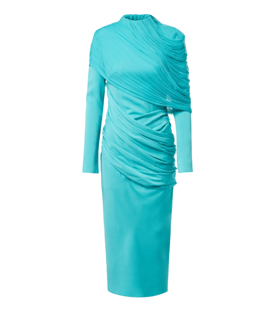 Christopher Esber Veil draped caped midi dress