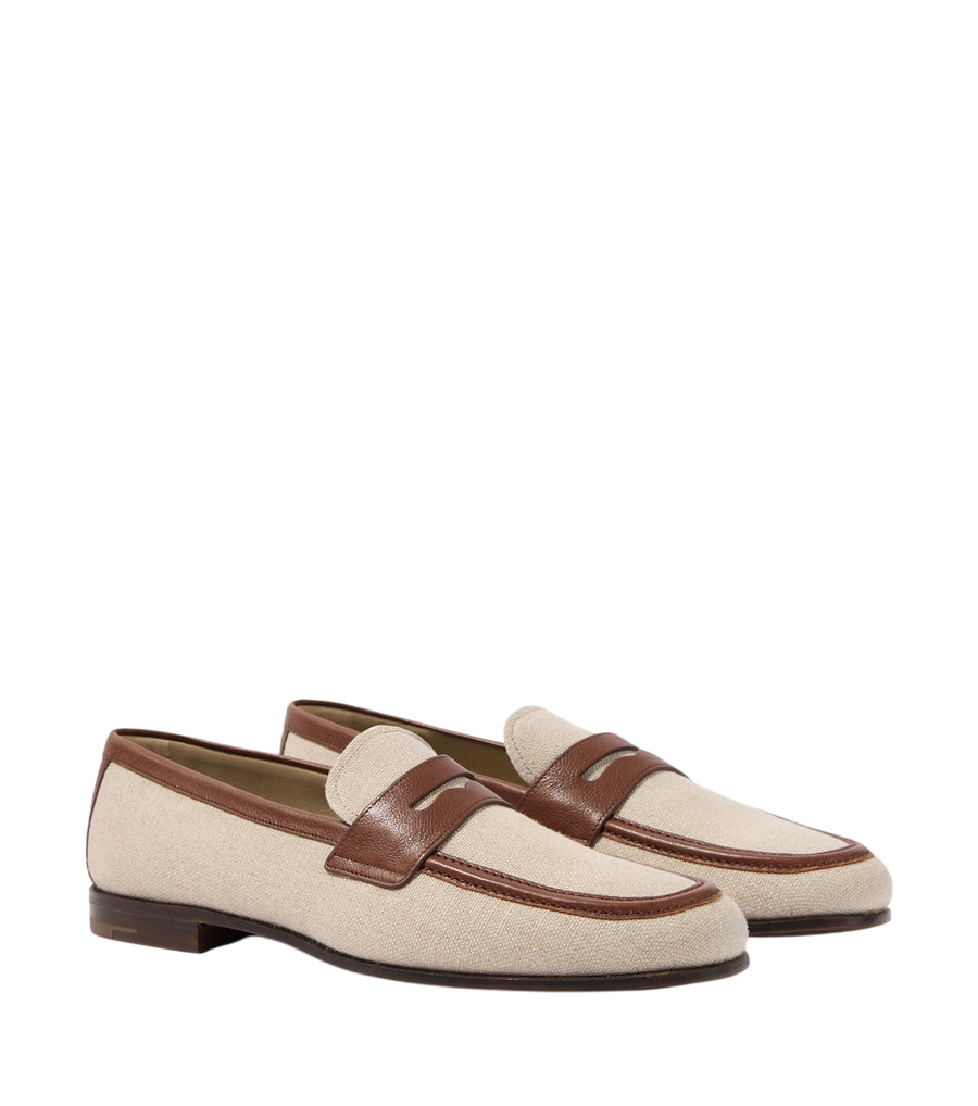 Church's Leather-trimmed loafers