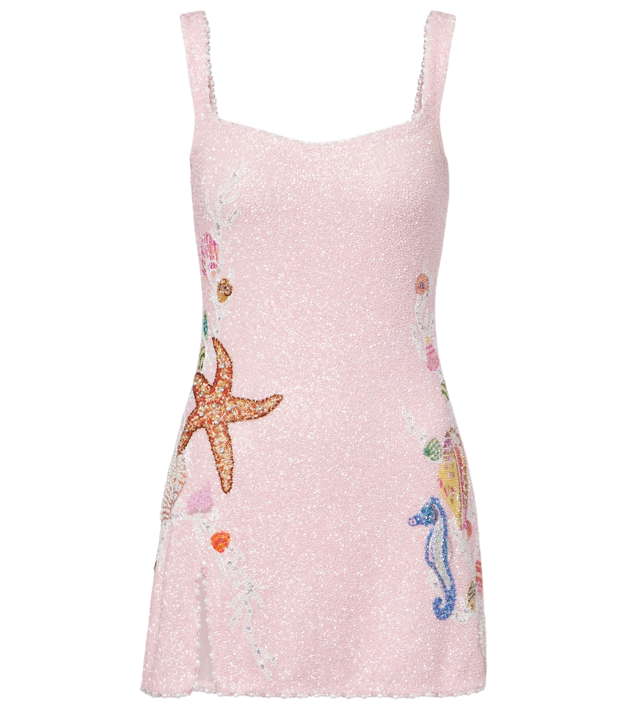 Clio Peppiatt Marina embellished minidress