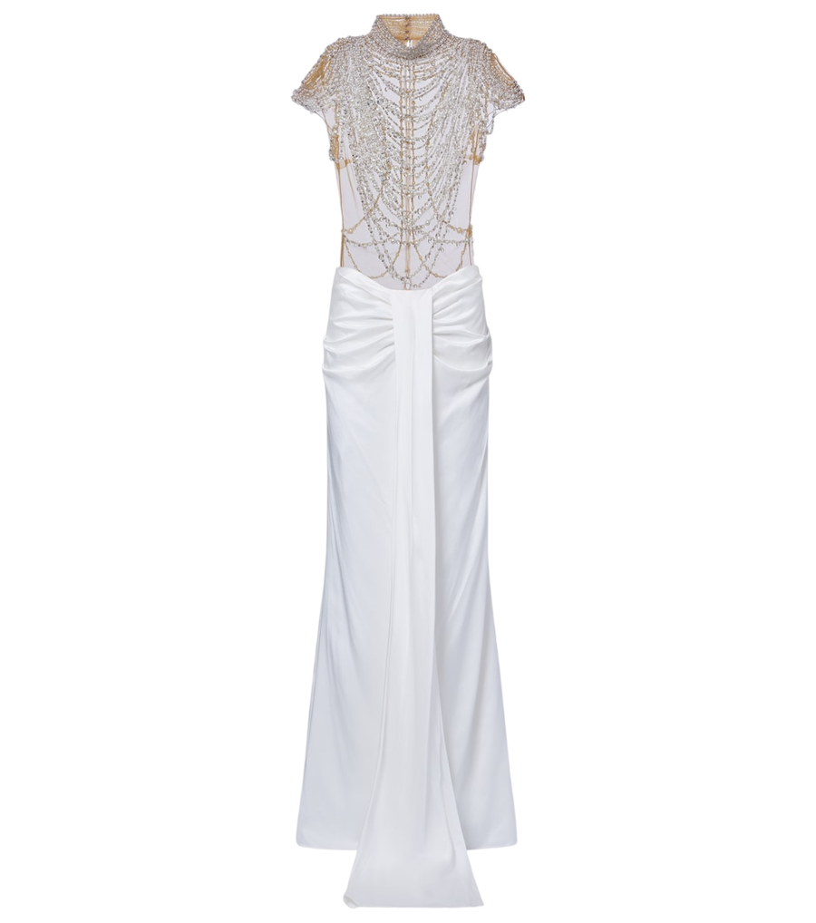 Clio Peppiatt Zsa Zsa embellished gown