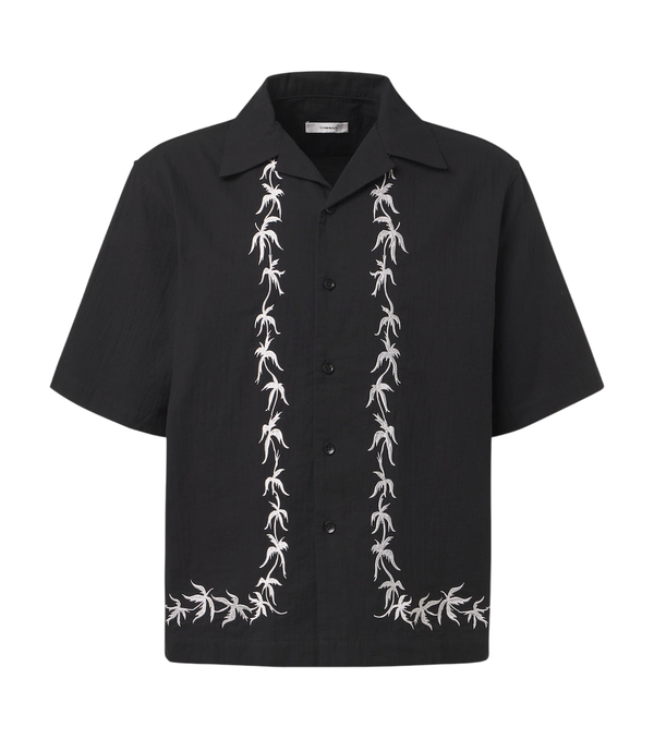 Commas Embroidered bowling shirt