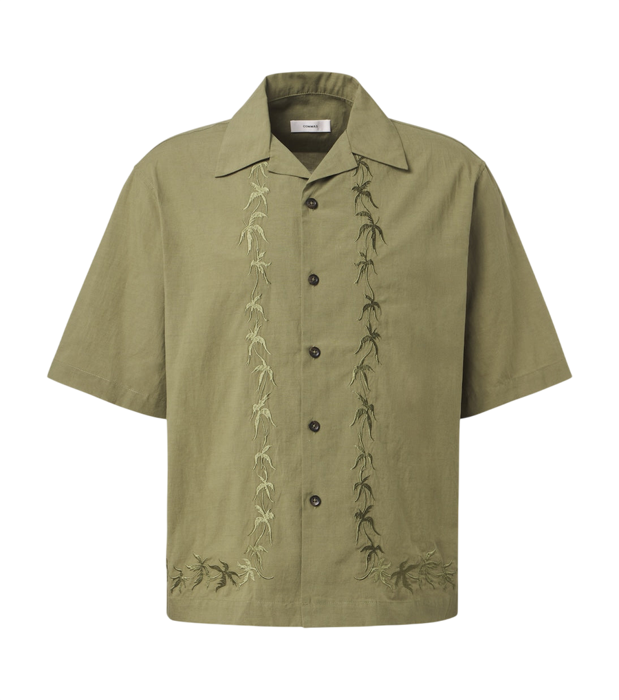 Commas Embroidered bowling shirt