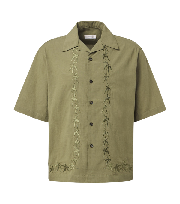 Commas Embroidered bowling shirt