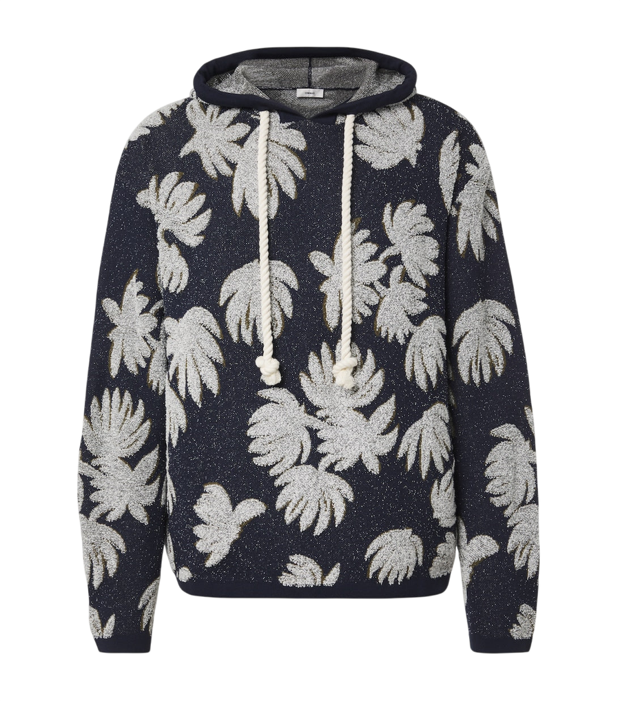 Commas Jacquard terry hoodie