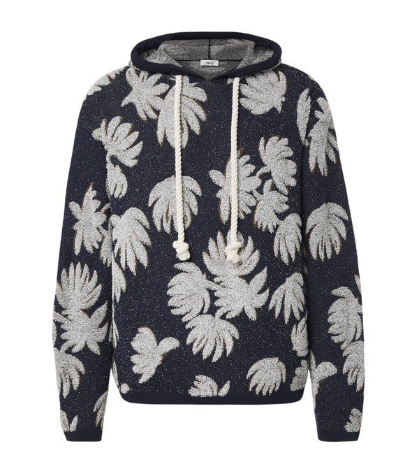 Commas Jacquard terry hoodie