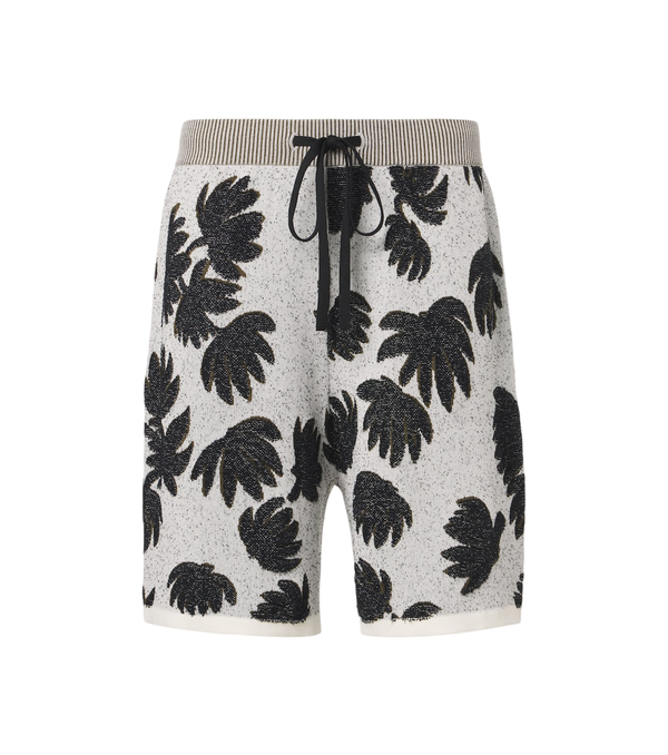 Pantaloncini in spugna jacquard Commas