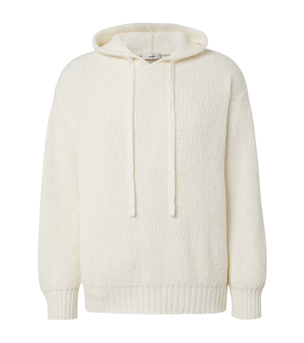 Commas Knitted cotton hoodie