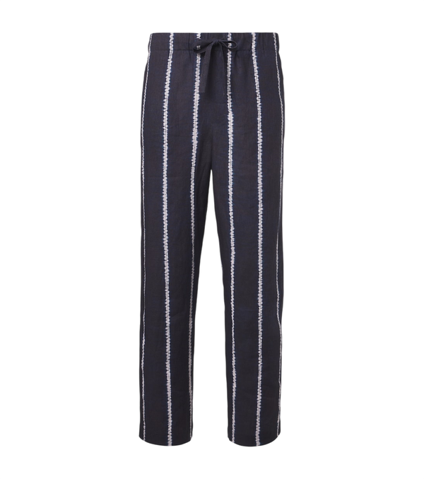 Commas Striped linen wide-leg pants