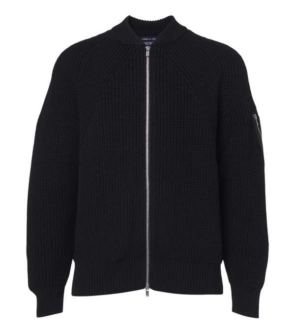 Comme des Garçons Homme Wool zip-up cardigan
