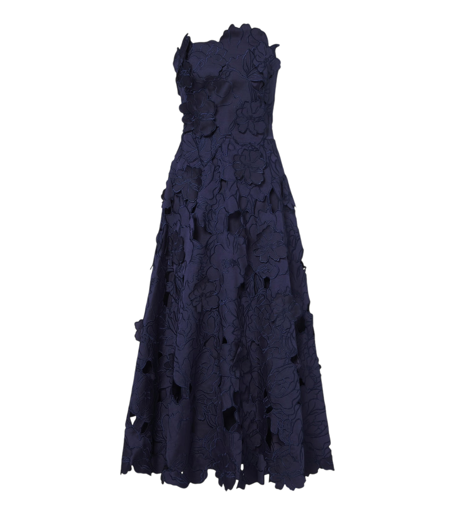 Costarellos Brissa floral embroidered cocktail dress