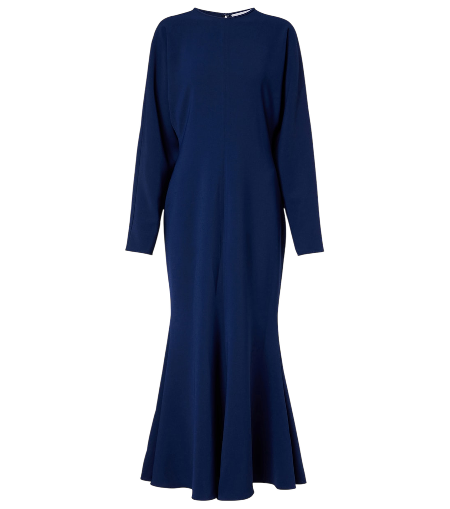 Robe longue en crêpe Costarellos