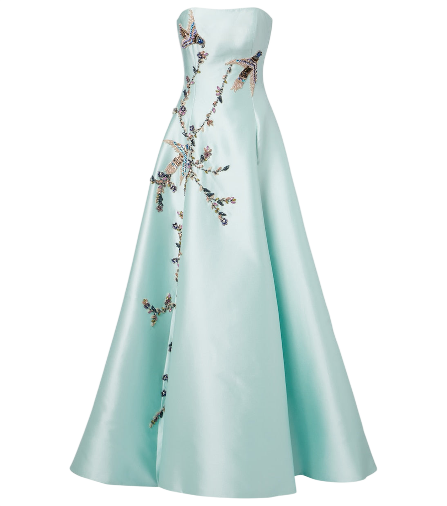 Vestido estilo bustier adornado Mavia de Costarellos