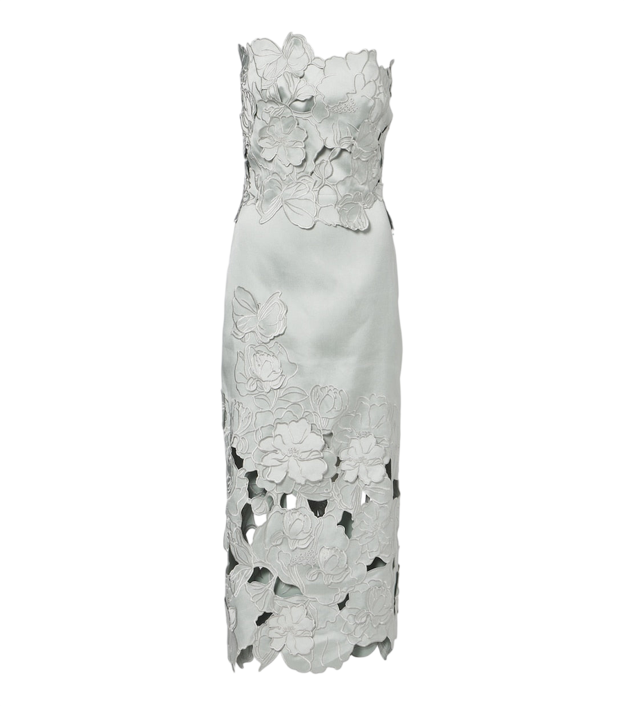 Costarellos Nikola guipure lace midi dress