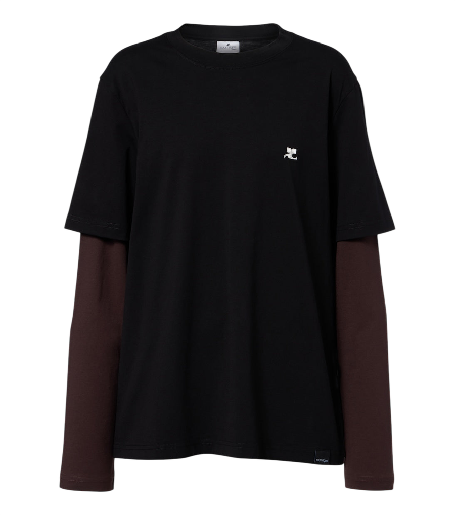Courrèges AC Double Sleeve cotton T-shirt