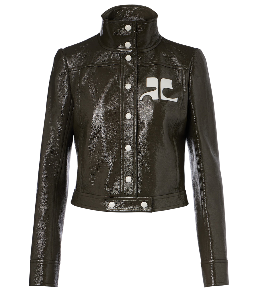 Courrèges Cotton-blend vinyl jacket