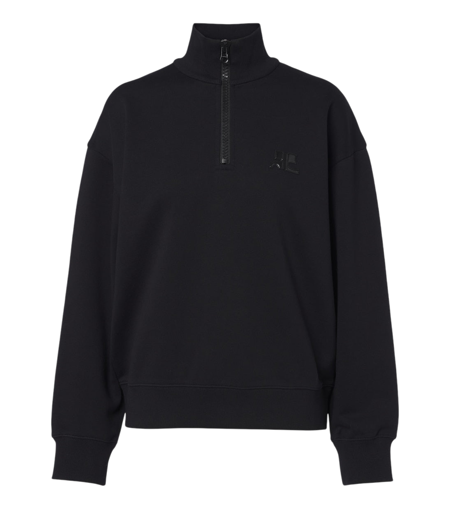 Sudadera de algodón perchado Courrèges