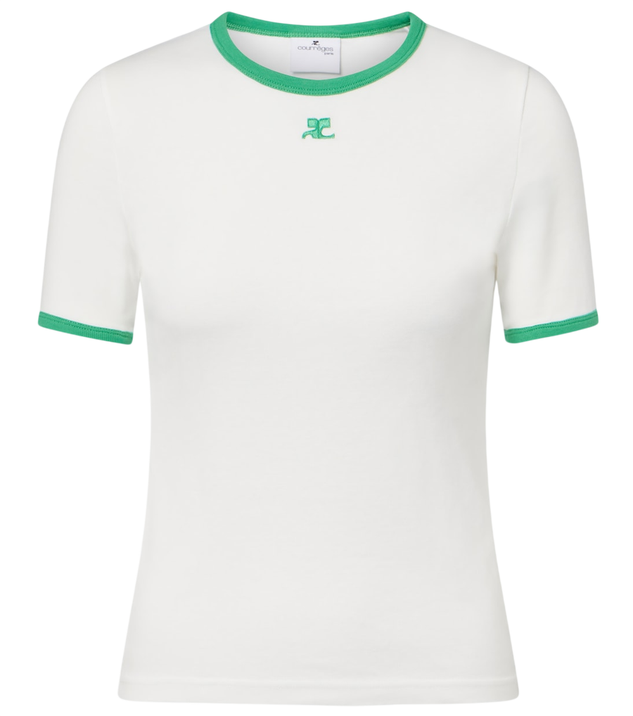 T-shirt en jersey de coton Courrèges